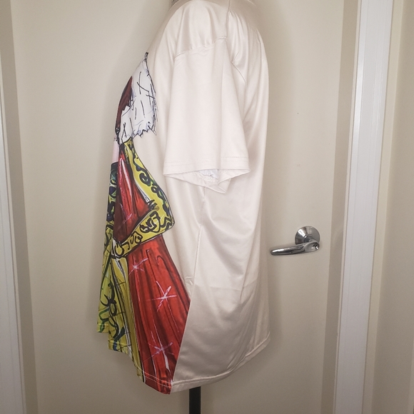 BNWOT Snow White poison apple oversized soft slinky beige tshirt - Picture 2 of 5